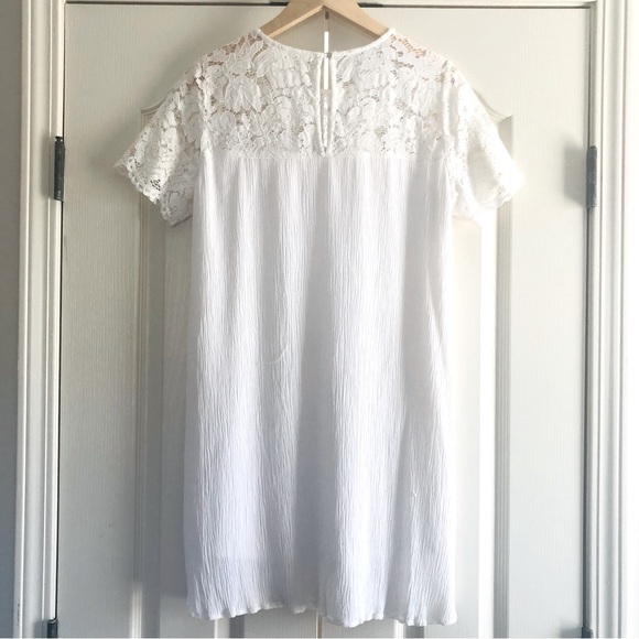 H&M | Eggshell Lace Top Shift Dress - Picture 2 of 6